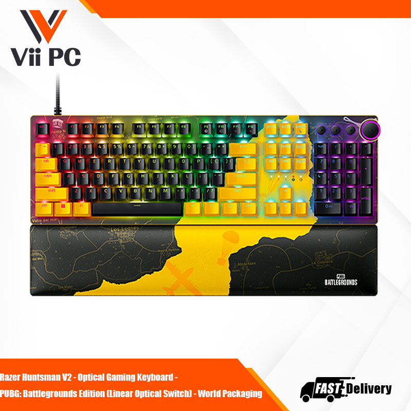 Razer Huntsman V2 - Optical Gaming Keyboard - PUBG: Battlegrounds Edit –  Vii PC Trade Pte Ltd