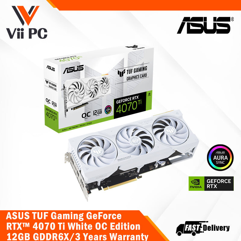 Asus GeForce<sup>®</sup> RTX 4070, Dual White OC