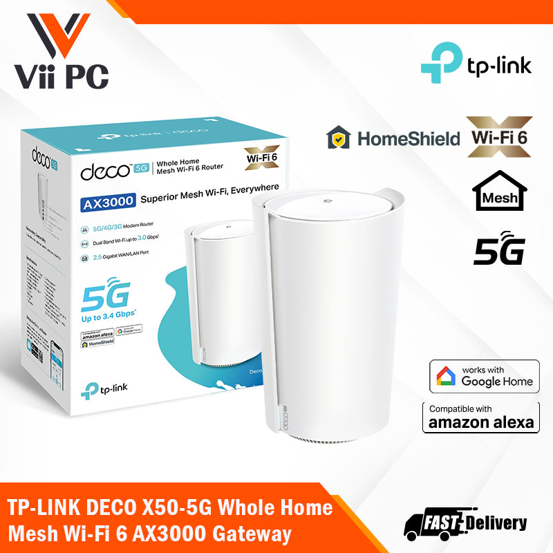 Deco X50-5G AX3000 Dual-Band 5G SIM Card WiFi 6 Mesh Router