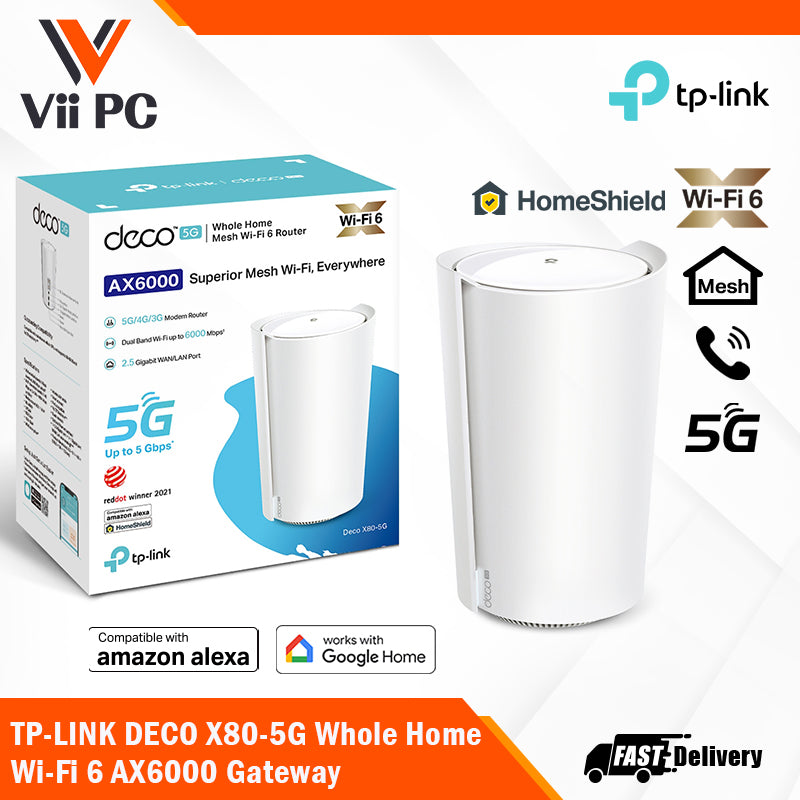 Deco X80-5G, 5G Whole Home Wi-Fi 6 Gateway (Availability based on regions)