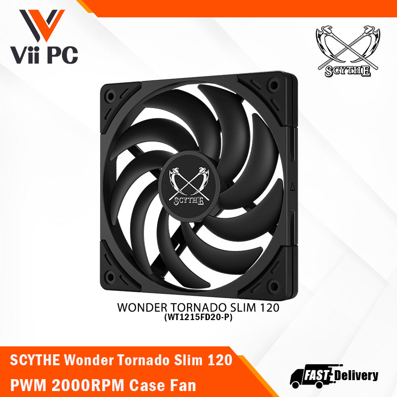 SCYTHEGrandTornado120/WonderTornado120Slim/WonderTornado120(BLACK/WHITE)CaseFan