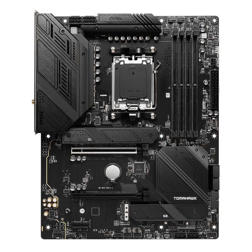 MSI MAG B650 TOMAHAWK WIFI AM5 ATX Motherboard + AMD Ryzen 7 7800X3D Processor BUNDLE