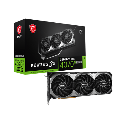 MSI GeForce RTX™ 4070 Ti SUPER VENTUS 3X OC 16GB GDDR6X Graphics Card