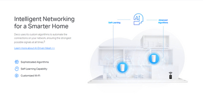 TP-LINK DECO X95 AX7800 Tri-Band Mesh Wi-Fi 6 System - 2 Pack