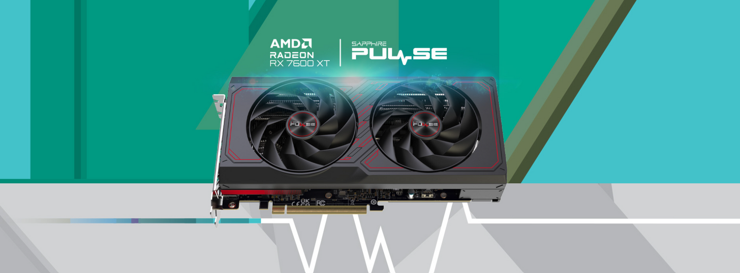 SAPPHIRE PULSE AMD Radeon™ RX 7600 XT/RX7600XT/RX 7600XT 16GB GDDR6 PCI-Express 4.0 x8 Gaming Graphics Cards