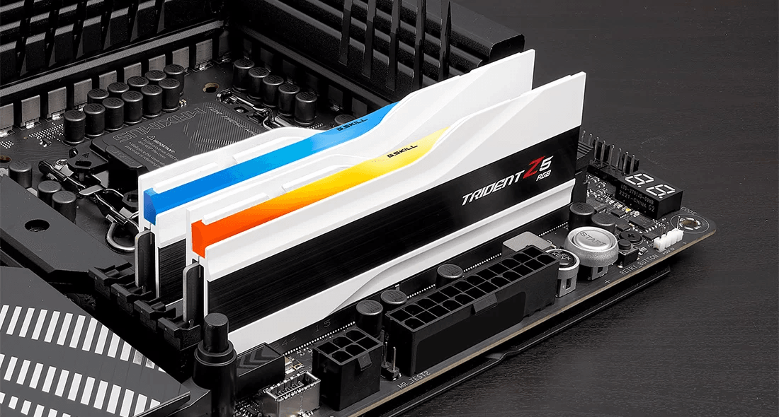 G.SKILL Trident Z5 RGB BLACK/WHITE RAM DDR5 7600MT/s, 48GB (2x24GB), 38-48-48-121, Intel XMP 3.0 Ready