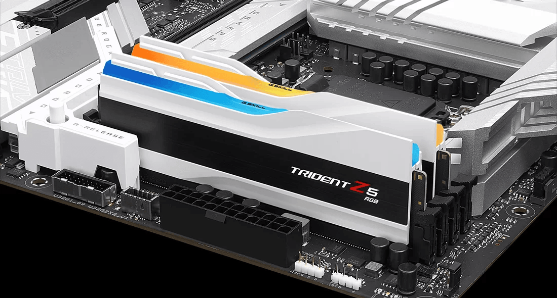 G.SKILL Trident Z5 RGB BLACK/WHITE RAM DDR5 7600MT/s, 48GB (2x24GB), 38-48-48-121, Intel XMP 3.0 Ready