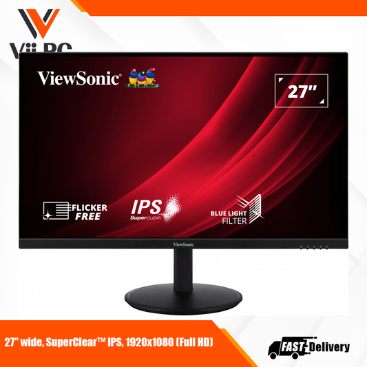 ViewSonic VG2709-MHU 27” Full HD USB-C Monitor with Dual Speakers - Black