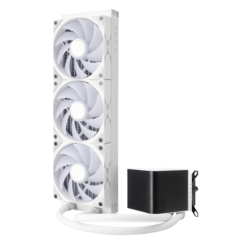 TRYX Panorama 360mm/240mm ARGB AIO Liquid Cooler – Premium Black/White Performance & Stunning RGB Lighting