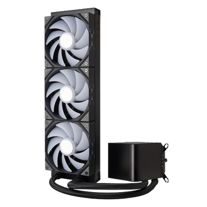 TRYX Panorama 360mm/240mm ARGB AIO Liquid Cooler – Premium Black/White Performance & Stunning RGB Lighting