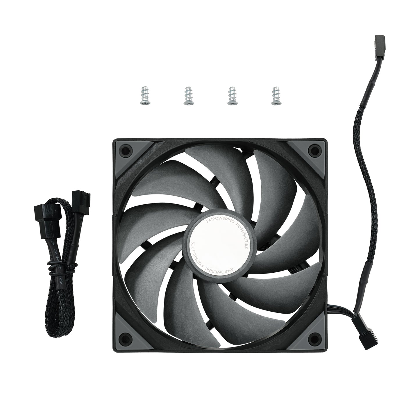 TRYX ROTA PRO 120mm Performance Fan - Black/White (6 Years Warranty)