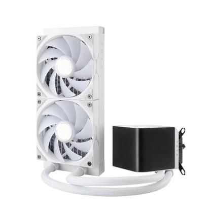 TRYX Panorama 360mm/240mm ARGB AIO Liquid Cooler – Premium Black/White Performance & Stunning RGB Lighting