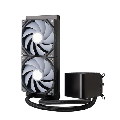 TRYX Panorama 360mm/240mm ARGB AIO Liquid Cooler – Premium Black/White Performance & Stunning RGB Lighting