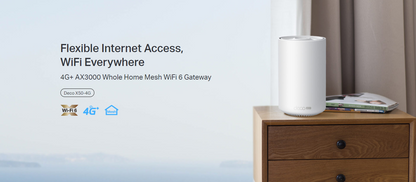 TP-LINK DECO X50-4G 4G+ AX3000 Whole Home Mesh Wi-Fi 6 Gateway