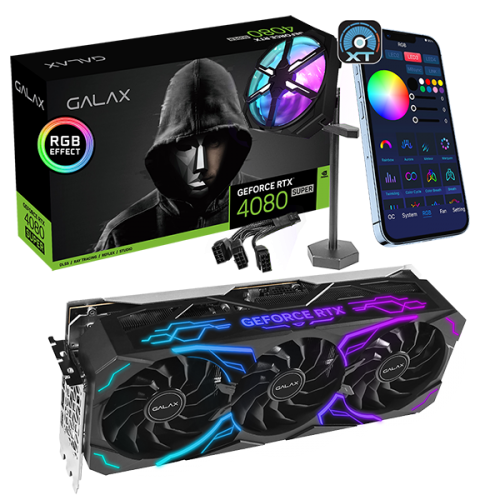 GALAX GeForce RTX 4080 SUPER/RTX4080 SUPER SG 1-Click OC 16GB GDDR6X Graphics Cards with DLSS 3 (256-bit, 3x DP1.4a, HDMI 2.1)