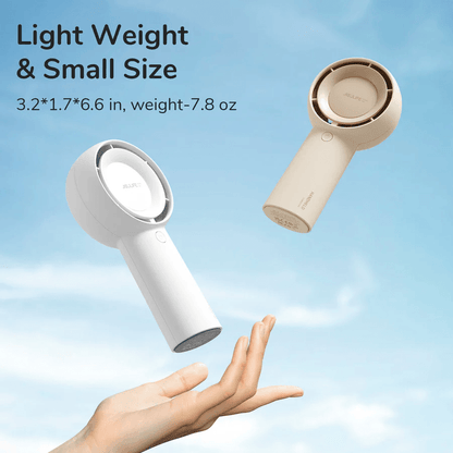 JISULIFE Handheld Fan Life5 Plus 4000mAh/6000mAh (Brown/White/Green/Black) 5 gear turbo wind, 40db noise level, 4.8 m/s, 3hr full recharge, 1 Yr Wty