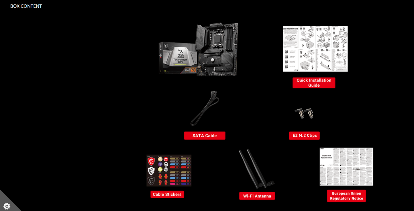 MSI MAG B650 TOMAHAWK WIFI AM5 ATX Motherboard + AMD Ryzen 7 7800X3D Processor BUNDLE