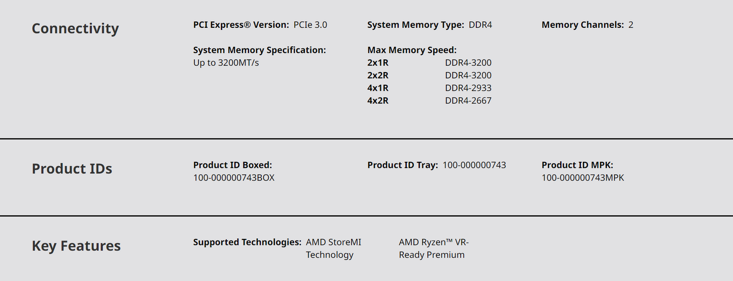 AMD Ryzen™ 7 5700 with Wraith Spire Cooler - Ryzen 7 5000 G-Series Desktop Processor (8-Cores, 16-threads, 3.7GHz, Socket AM4, 65W, Non-Integrated Boxed Processor)