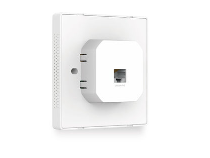 TP-LINK EAP115-Wall 300Mbps Wireless N Wall-Plate Access Point Cloud Access, Omada App, PoE Supported