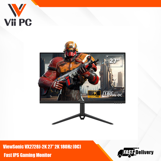 ViewSonic VX2728J-2K 27” 2K 180Hz (OC) Fast IPS Gaming Monitor - Black