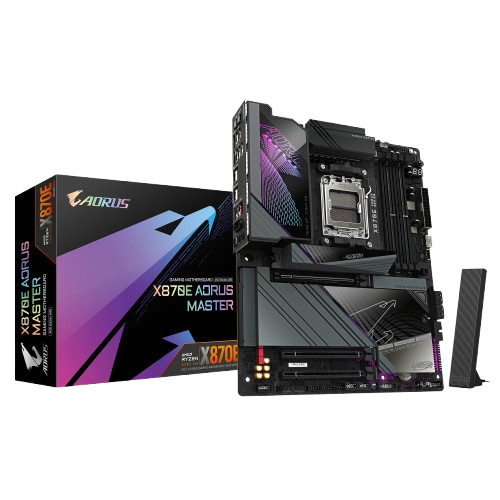 GIGABYTE X870E AORUS MASTER GAMING WIFI AM5 ATX Motherboard + AMD Ryzen™ 7 9800X3D Desktop Processor BUNDLE