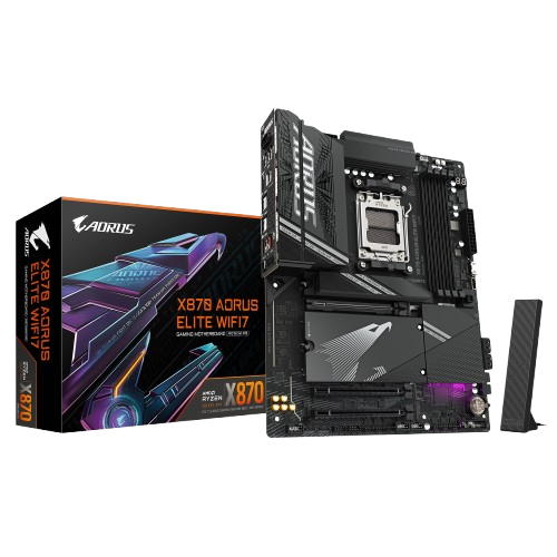 GIGABYTE X870 AORUS ELITE GAMING WIFI7 AM5 ATX Motherboard + AMD Ryzen™ 7 9800X3D Desktop Processor BUNDLE