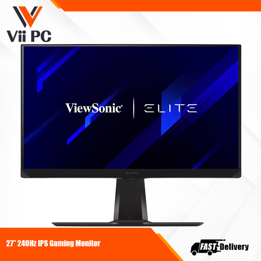 ViewSonic ELITE XG271QG 27 Inch 1440p 1ms 240Hz IPS Gaming Monitor with GSYNC, NVIDIA Reflex, DisplayHDR 400, RGB Lighting, and Advanced Ergonomics for Esports