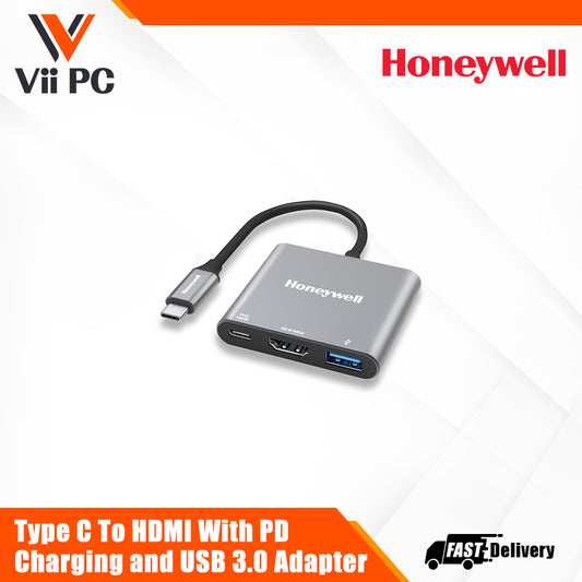 Honeywell Type C To HDMI With PD Charging and USB 3.0 Adapter Platinum Series/3 Years Warranty