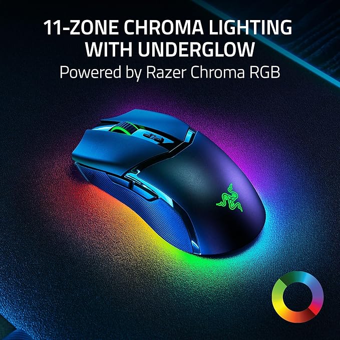 Razer Cobra Pro - Customizable Wireless Gaming Mouse with Razer Chroma™ RGB - Black/White