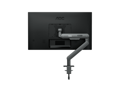 AOC AM400 C-Clamp and Grommet Desk-Mount Single Monitor Arm - for monitors 17"-34" and weight 2 to 9kg