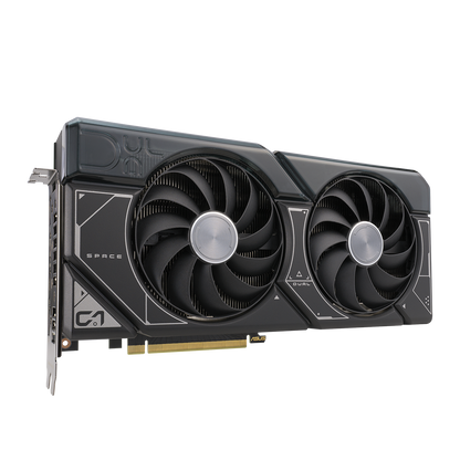 ASUS DUAL RTX 4070 OC 12GB DDR6X Graphics Card with TWO POWERFUL AXIAL-TECH FANS AND 2.56 SLOT (BLACK / WHITE)