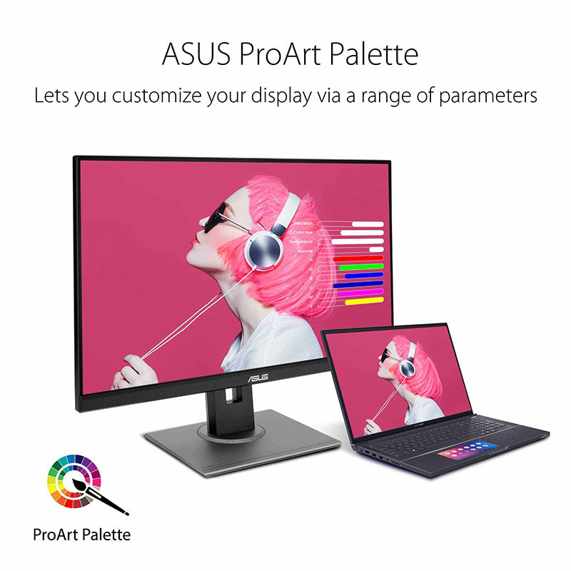 ASUS ProArt Display PA278QV Professional Monitor - 27" IPS, WQHD (2560x1440), 100% sRGB, 100% Rec. 709, Color Accuracy ΔE<2, Calman Verified, ProArt Preset, ProArt Palette