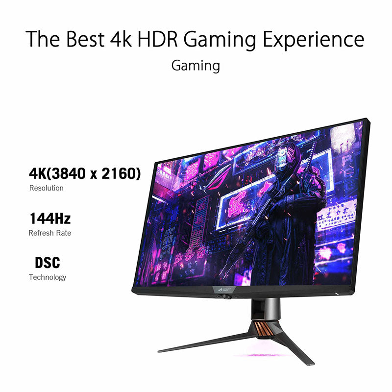 ASUS ROG SWIFT PG32UQX NVIDIA® G-SYNC® Ultimate Gaming Monitor – 32 inch 4K UHD (3840 x 2160), 144 Hz, IPS , mini LED , local dimming, Quantum Dot technology, DisplayHDR™ 1400