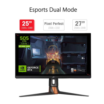 ASUS ROG Swift 360Hz PG27AQN NVIDIA® G-SYNC® esports Gaming Monitor – 27‑inch QHD (2560 x 1440), NVIDIA® Reflex Analyzer, Ultrafast IPS, esports dual-mode, 1 ms (GTG), DisplayHDR™ 600