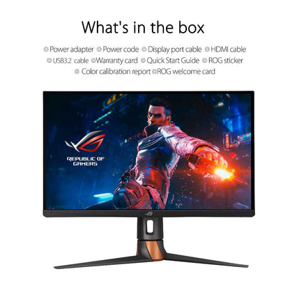 ASUS ROG Swift 360Hz PG27AQN NVIDIA® G-SYNC® esports Gaming Monitor – 27‑inch QHD (2560 x 1440), NVIDIA® Reflex Analyzer, Ultrafast IPS, esports dual-mode, 1 ms (GTG), DisplayHDR™ 600