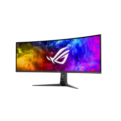 ASUS ROG Swift OLED PG49WCD Gaming Monitor - 49" (5120x1440) curved QD-OLED panel, 144 Hz, 0.03 ms, G-SYNC® compatible, custom heatsink, uniform brightness, ROG Smart KVM, 90W Type-C, ASUS DisplayWidget Center