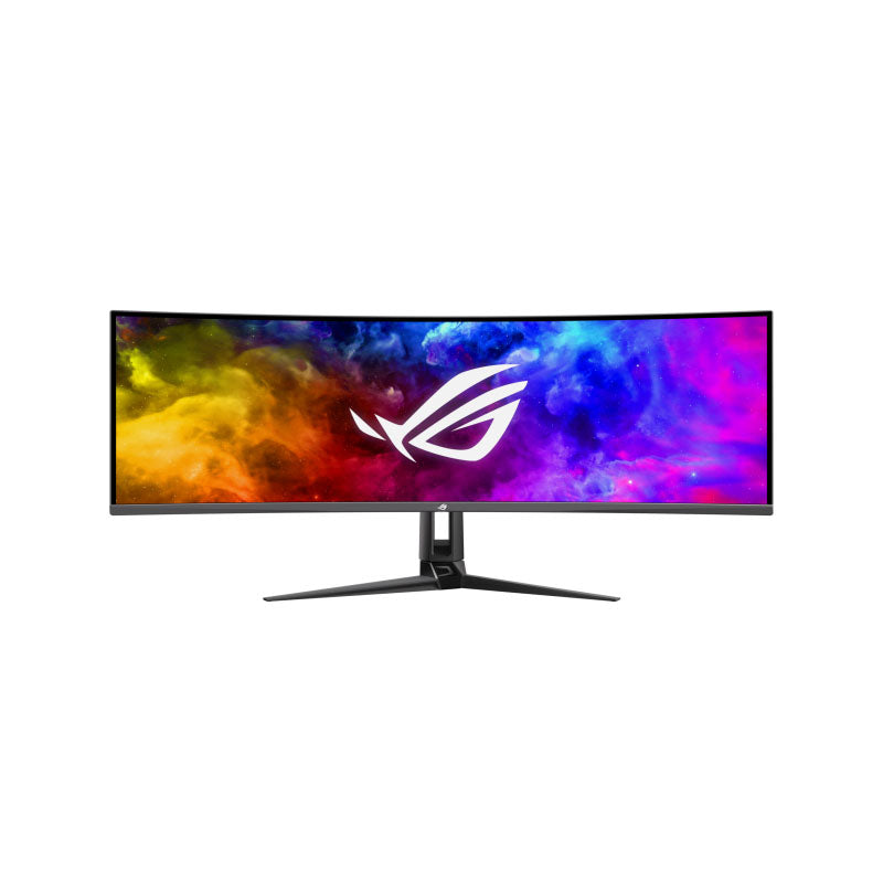 ASUS ROG Swift OLED PG49WCD Gaming Monitor - 49" (5120x1440) curved QD-OLED panel, 144 Hz, 0.03 ms, G-SYNC® compatible, custom heatsink, uniform brightness, ROG Smart KVM, 90W Type-C, ASUS DisplayWidget Center