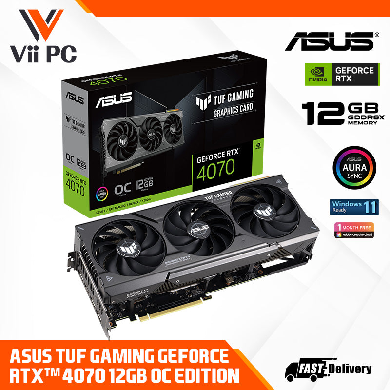 Asus Tuf Gaming Geforce Rtx 4070 12gb Gddr6x Oc Edition Gaming Graphic 