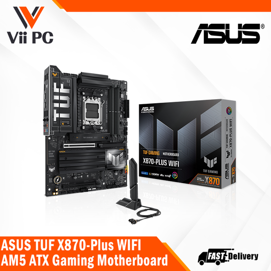 ASUS TUF GAMING X870-PLUS WIFI AMD Ryzen 9000 Series AM5 ATX Gaming Motherboard