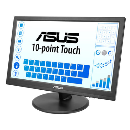 ASUS VT168HR Touch Monitor - 16" (15.6" viewable) WXGA (1366x768), 10-point Touch, HDMI, Flicker free, Low Blue Light, Wall-mountable, Eye care