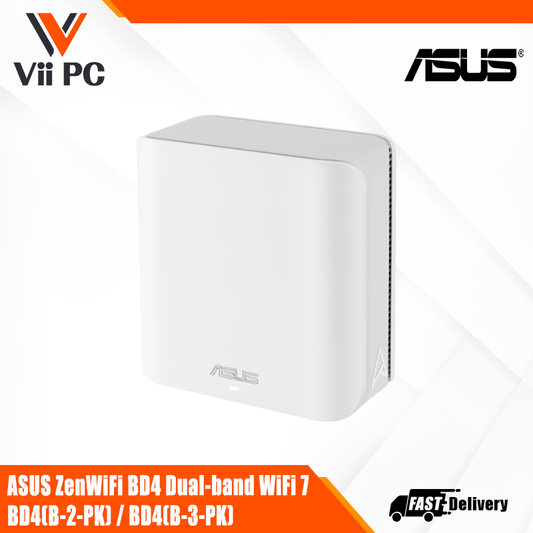 ASUS ZenWiFi BD4 Dual-band WiFi 7 Mesh, 3600 Mbps, 4900 sq.ft., Dual 2.5G Ports, Smart Home Master SSIDs