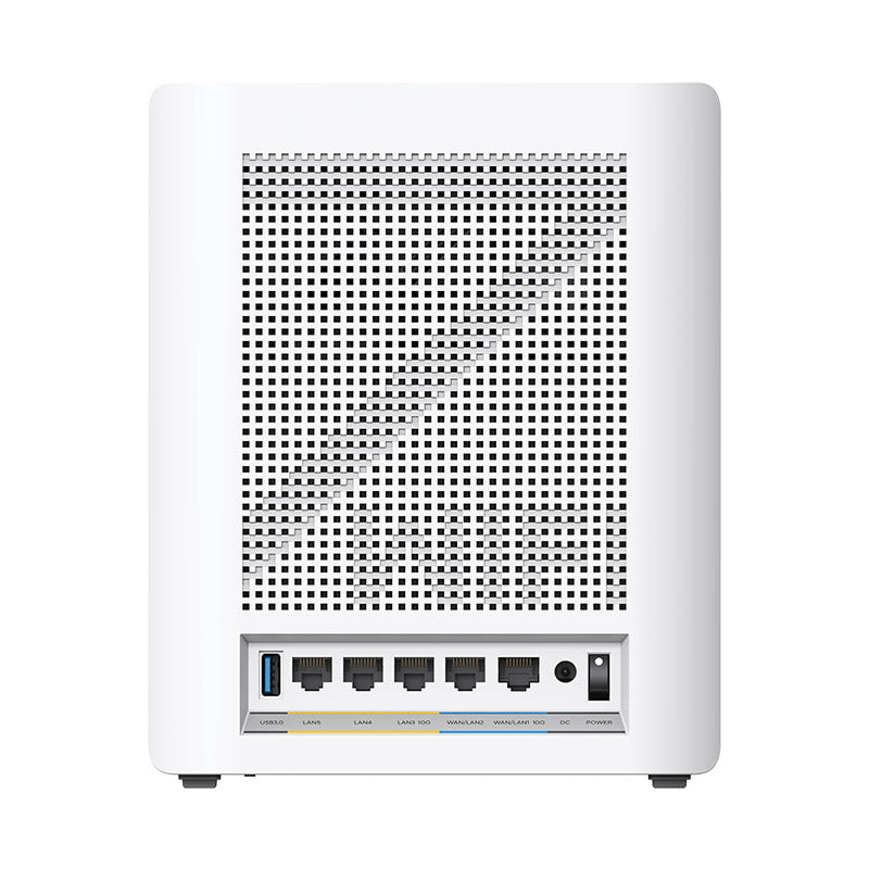 ASUS ZenWifi BQ16 Quad Band WiFi 7 (802.11be) BE25000 Mesh WiFi System - Support new 320MHz bandwidth & 4096-QAM, Multi-link operation (MLO),dual 10G ports, backup WAN, subscription free network security and AiMesh support