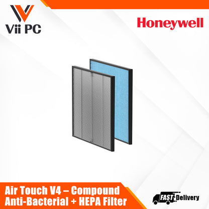 Honeywell Air Touch V4 Air Purifier – Compound Anti-Bacterial + HEPA Filter Value Series