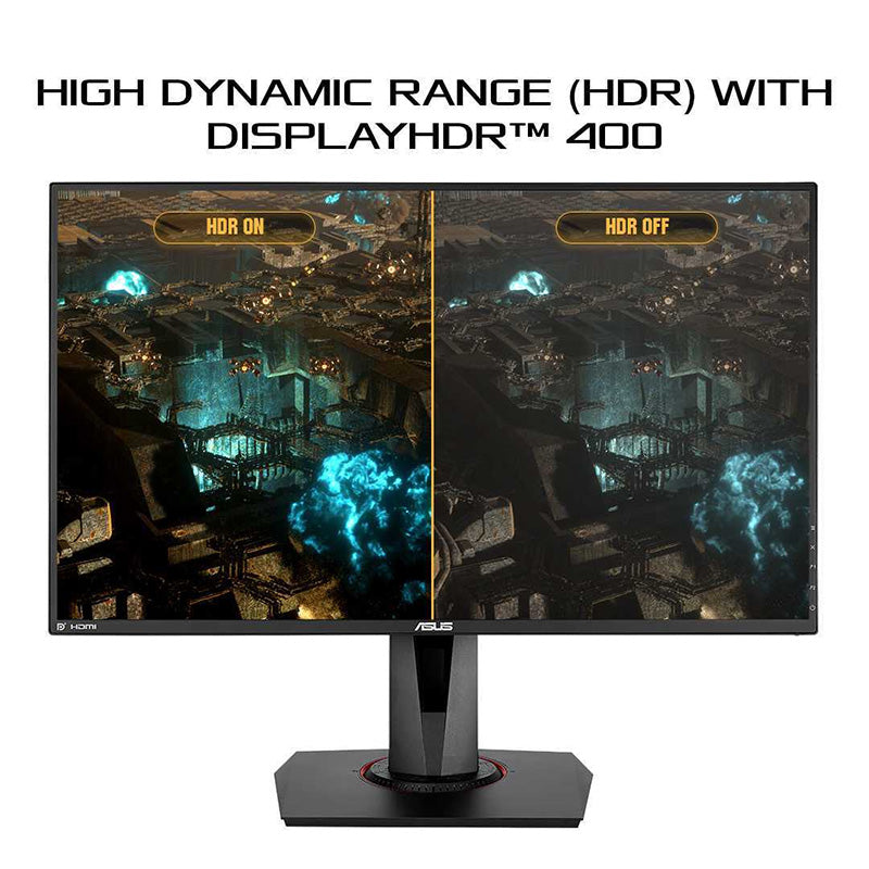 ASUS TUF Gaming VG259QM Gaming Monitor - 25" (24.5" viewable) FHD (1920x1080), Fast IPS, Overclockable 280Hz (Above 240Hz, 144Hz), 1ms (GTG), Extreme Low Motion Blur Sync, G-SYNC Compatible, DisplayHDR™ 400