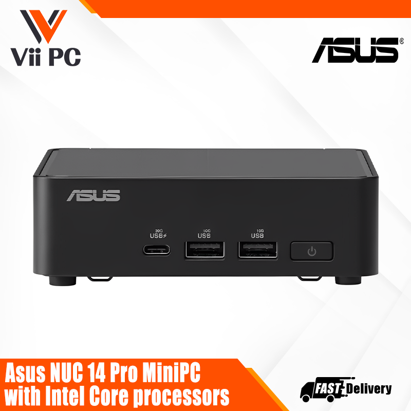 ASUS NUC 14 Pro MiniPC Barebones – Compact Host with Intel Core Ultra Processors (RNUC14RVKU5/RNUC14RVKU7)