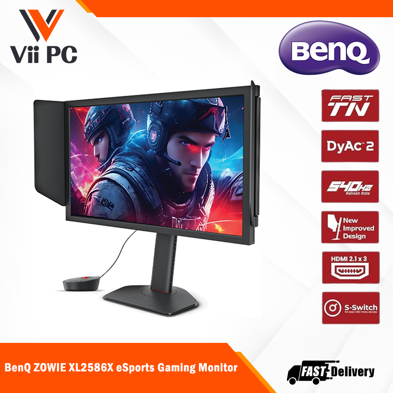 BenQ XL2586X Fast TN 540Hz DyAc™ 2 Gaming Monitor for Esports