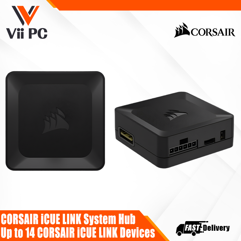 CORSAIR iCUE LINK System Hub - Connect Up to 14 CORSAIR iCUE LINK Devices - Auto Device Detection