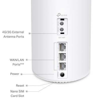 TP-LINK DECO X50-4G 4G+ AX3000 Whole Home Mesh Wi-Fi 6 Gateway