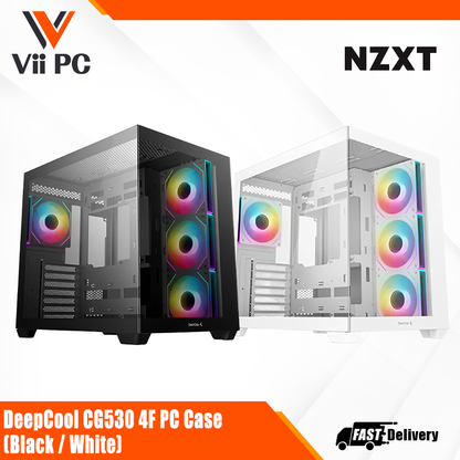 DeepCool CG530 4F PC Case - (Black / White)