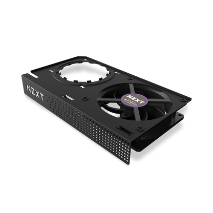 G12 AIO Bracket (Black/White) GPU Mounting Bracket for Kraken AIOs, Supports both AMD and NVIDIA graphics cards–reference and most non-reference design, 92mm fan for active VRM cooling with space for aftermarket VRM heatsinks